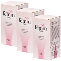 Femin Plus Paquete Estándar: 3 botellas para revitalizar tu deseo.
