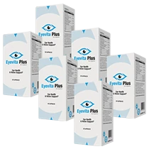 Paquete de 6 botes de Eyevita Plus, oferta óptima para la visión