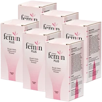 Femin Plus Paquete Óptimo: 6 botellas para un bienestar prolongado.