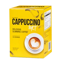 Bote individual de Cappuccino MCT, ideal para probar sus efectos quemagrasas