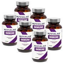 Pack de 6 botellas NuviaLab Immune: suministro prolongado para tu inmunidad.