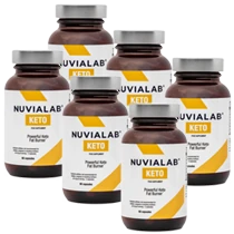 Pack de 6 botellas de NuviaLab Keto (óptimo).