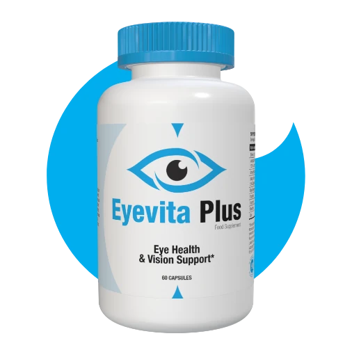 Bote de Eyevita Plus con sus beneficios destacados para la vista
