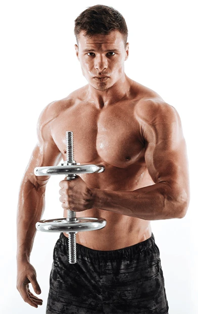 Hombre musculoso: la potencia y crecimiento de Bulk Extreme