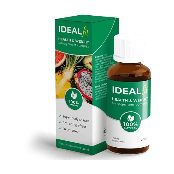 Envase de IDEALFit, suplemento natural para adelgazar y quemar grasa