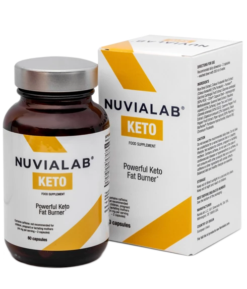 Envase de NuviaLab Keto.
