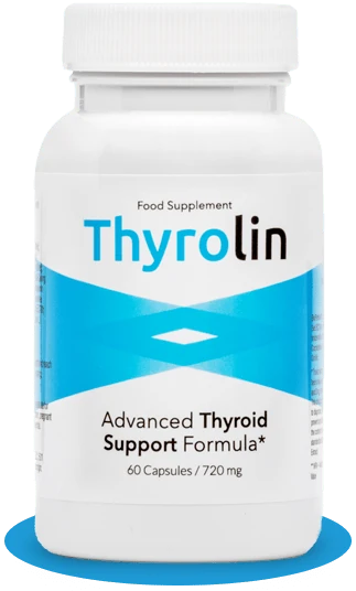 Envase de Thyrolin, suplemento para la función tiroidea